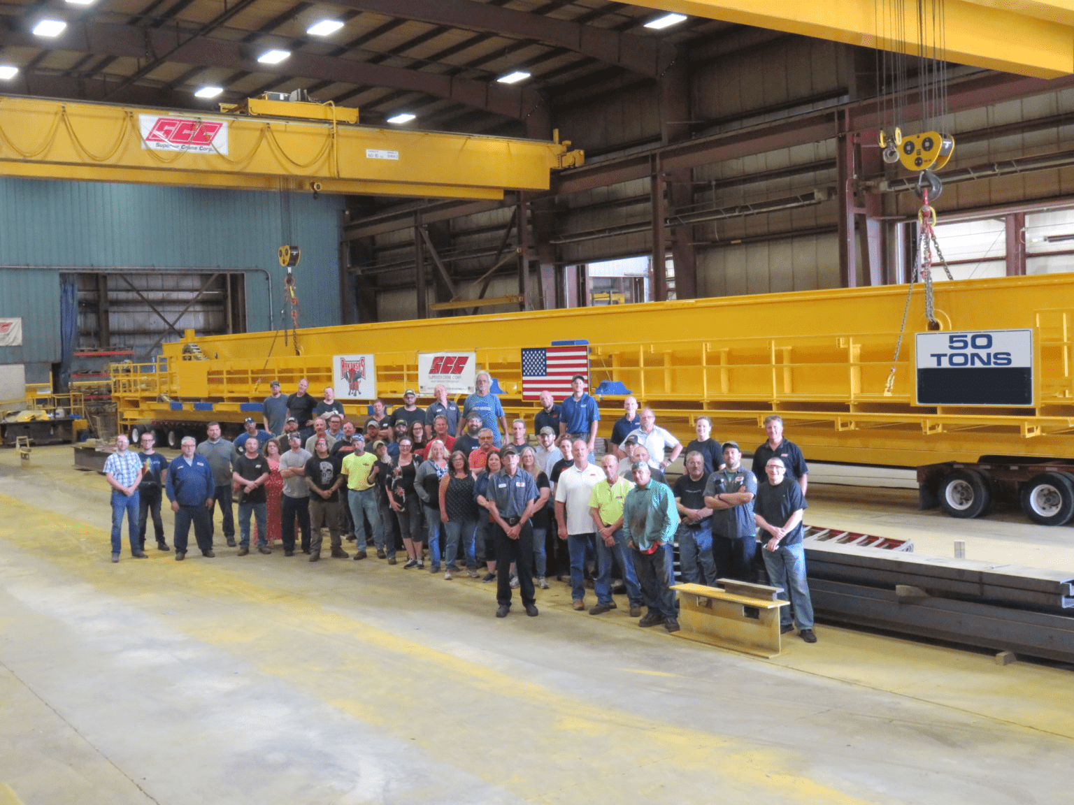 Superior Crane Corp Waukesha WI Class F mill duty crane.